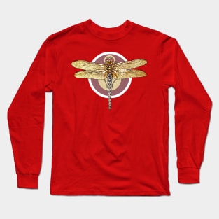 Vintage stylized dragonfly Long Sleeve T-Shirt